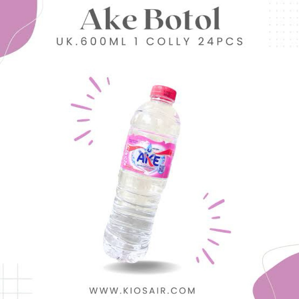 

(INSTANT ONLY) Air Mineral AKE 600ml/ AKE botol 600ml
