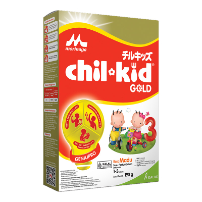 

Morinaga chil-kid 3 Gold Susu Bubuk Pertumbuhan Anak 1-3 Tahun Madu 190 g