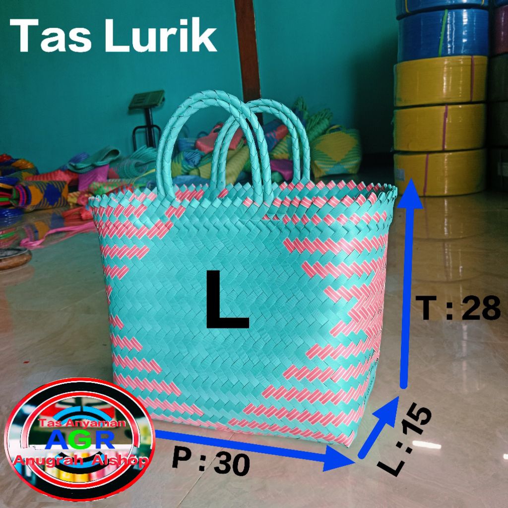 TAS ANYAMAN LURIK  L  / TAS SEMBAKO
