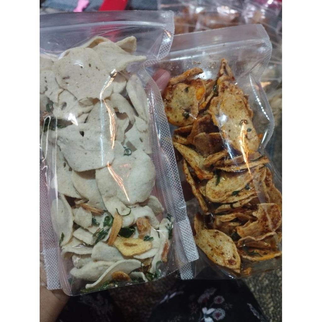 

Basreng ikan koin Ori dan pedas isi 80gr