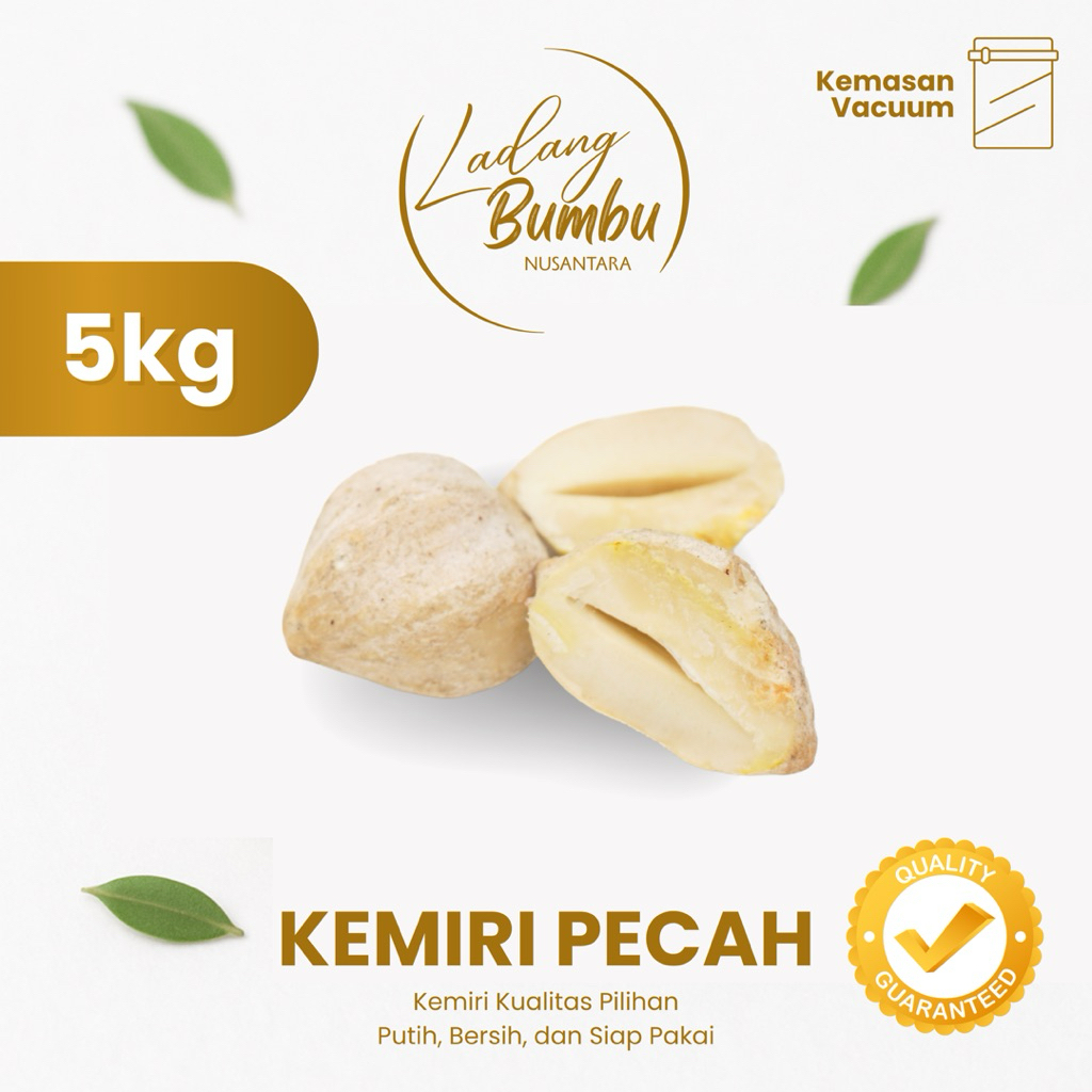 

Kemiri Pecah Kemiri Kupas 5kg | Kering, Vacuum, Siap Masak - Fresh & Higienis