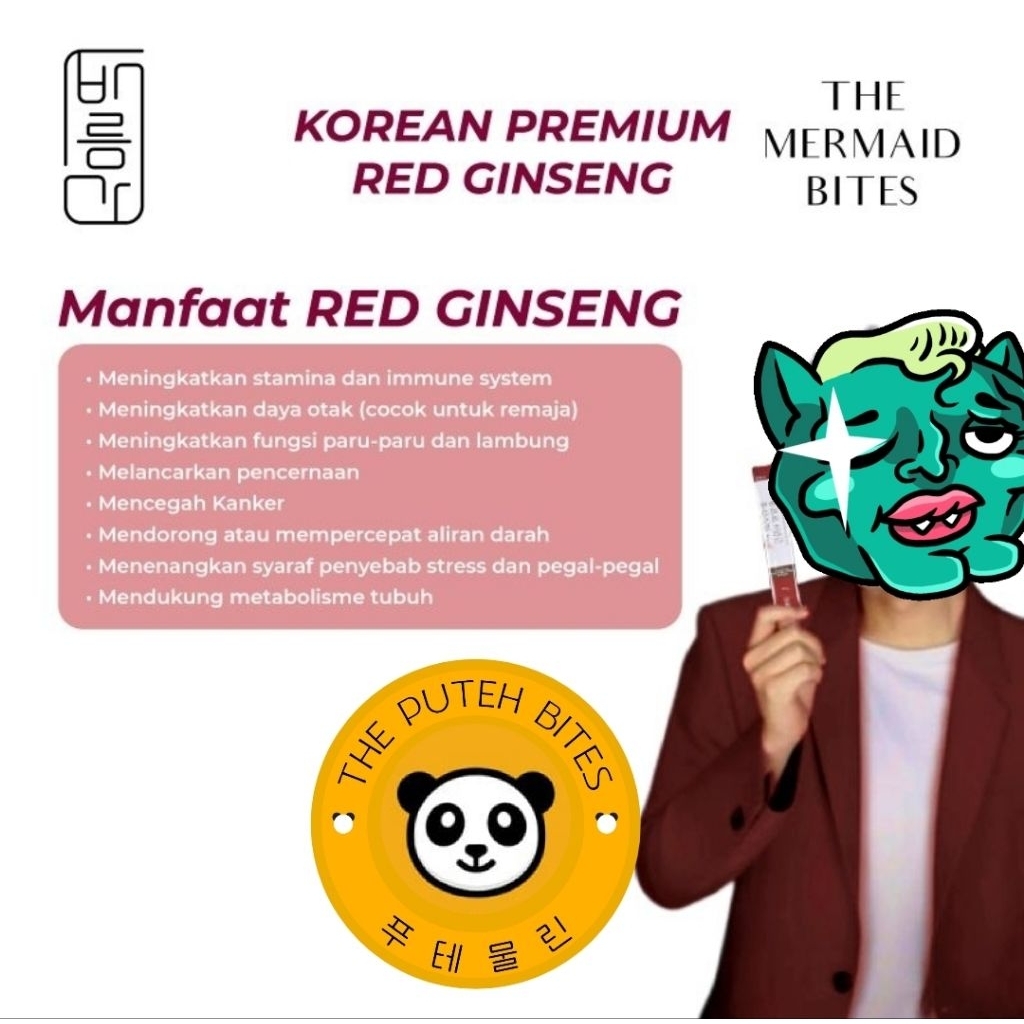 

[READY STOCK]KOREA RED GINSENG STICK 10G