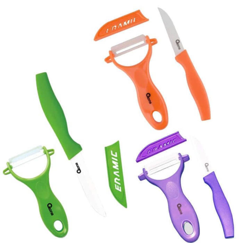 Oxone Ceramic Knife 2 Pcs Set OX-928 – Pisau & Peeler Keramik Serbaguna