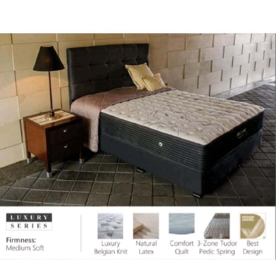 Tudor Springbed kasur Tudor latex spring bed belford 3 zone pedic spring matras & fulll set 160x200 
