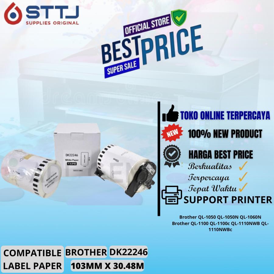 

COMPATIBLE LABEL PAPER BROTHER DK-22246 DK22246 - 103MM X 30.48M