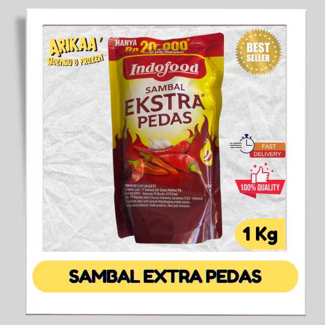 

Sambal Extra pedas Indofood Pouch 1kg