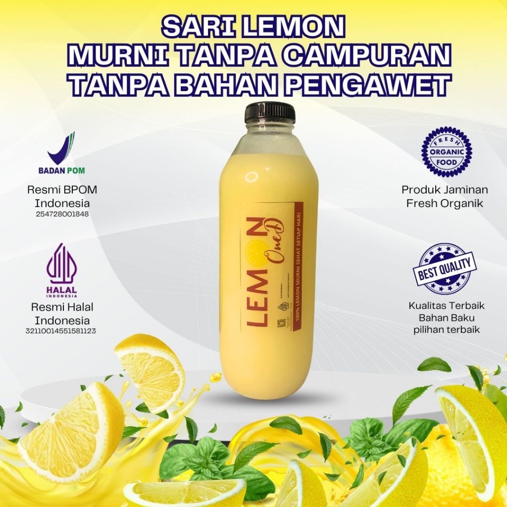

PROMO 1 LITER! LEMON LEGEND - Sari Lemon Lokal California Premium Untuk Diet Detox