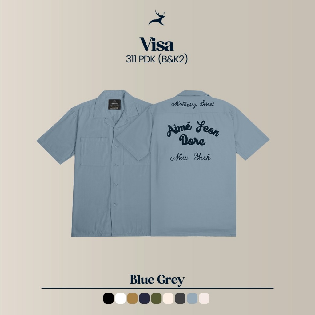 Retama Kemeja Kerah Collar BORDIR Visa 311 Lengan Pendek