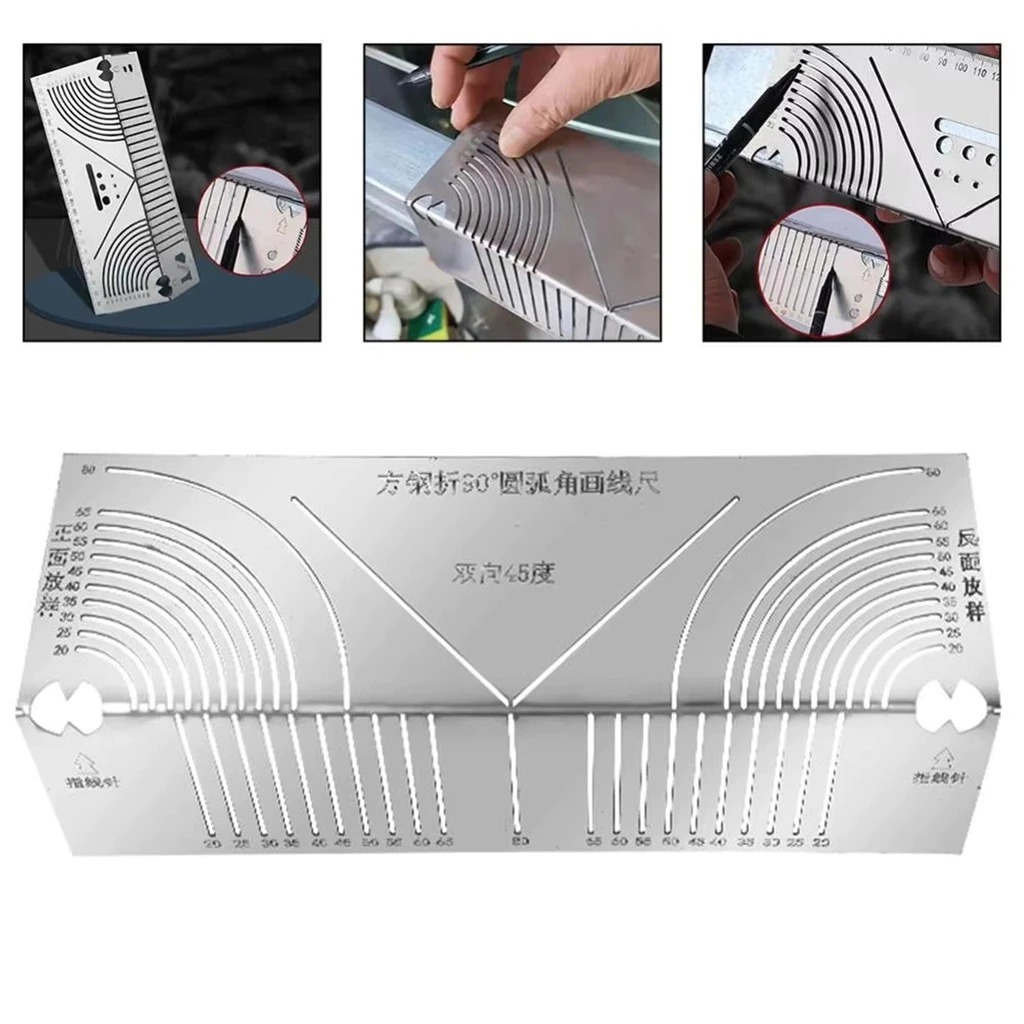 

S/M/L Penggaris presisi 90 Derajat 3D Mitre Angle Speed Measuring Tool Aluminium Marking Miter gauge Penggaris Sudut Kanan Alat