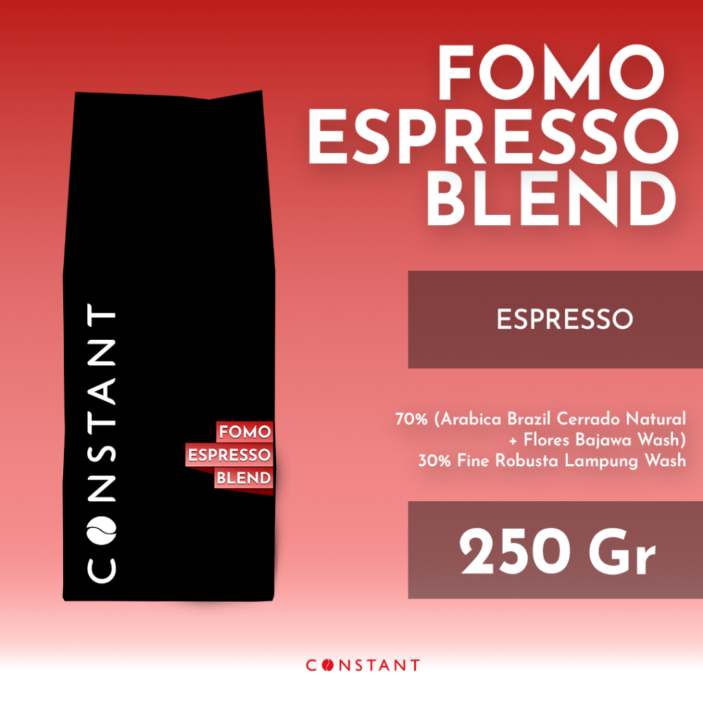 

Espresso 7030 Arabica Robusta Blend - FOMO Espresso Blend 250 gram