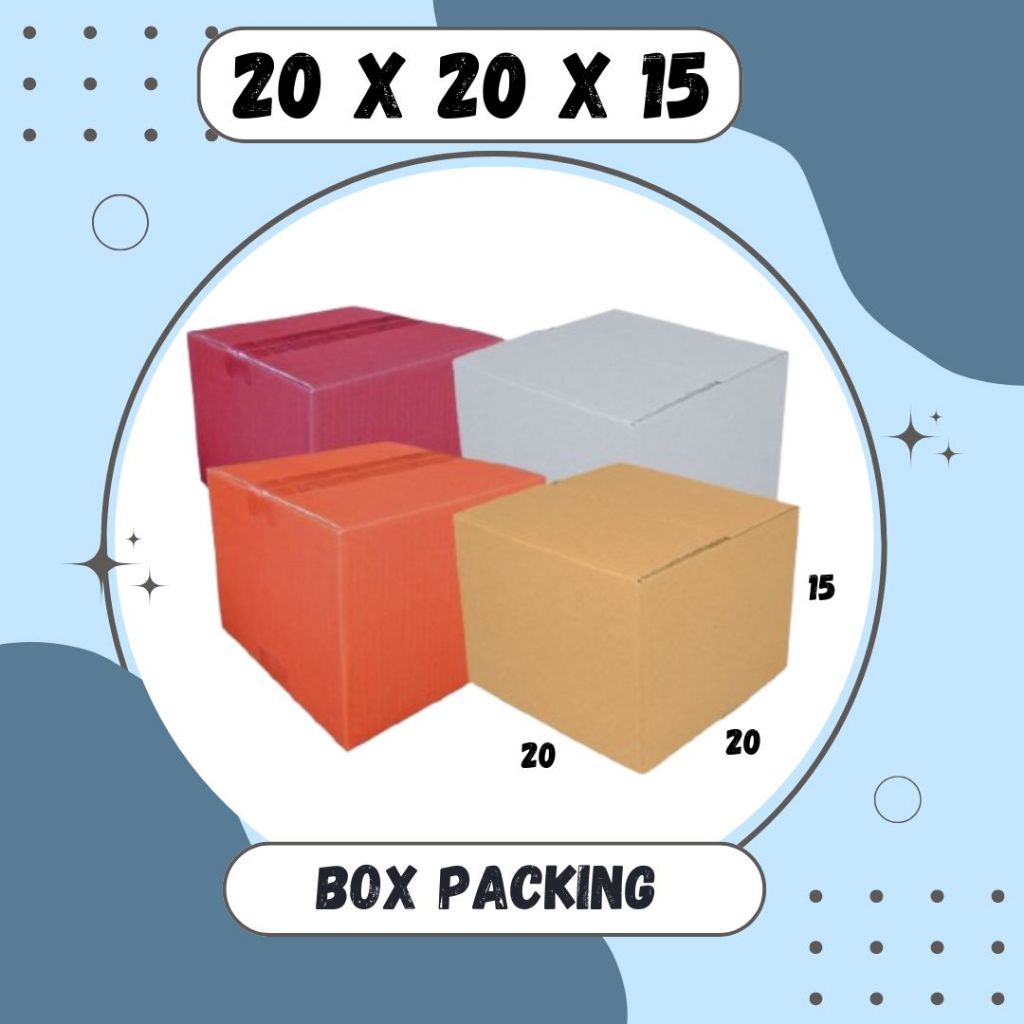 

Box Packing 20x20x15 Kardus A1 Karton Dus Kotak Kemasan Sparepart Jamu Madu Assesoris