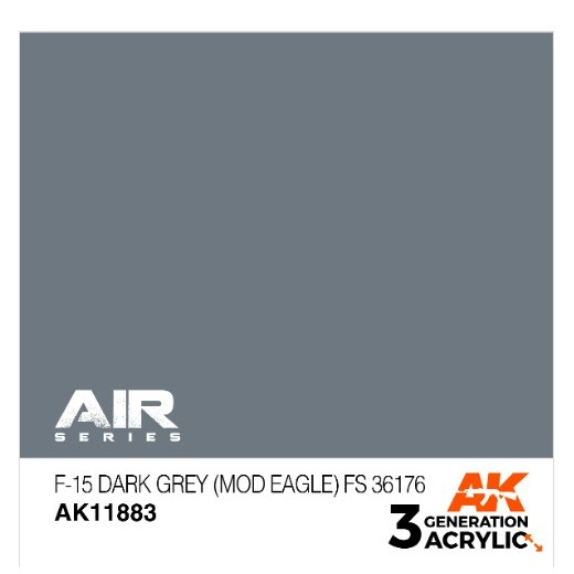 F-15 DARK GREY (MOD EAGLE) FS 36176 AK11883 - cat model kit paint