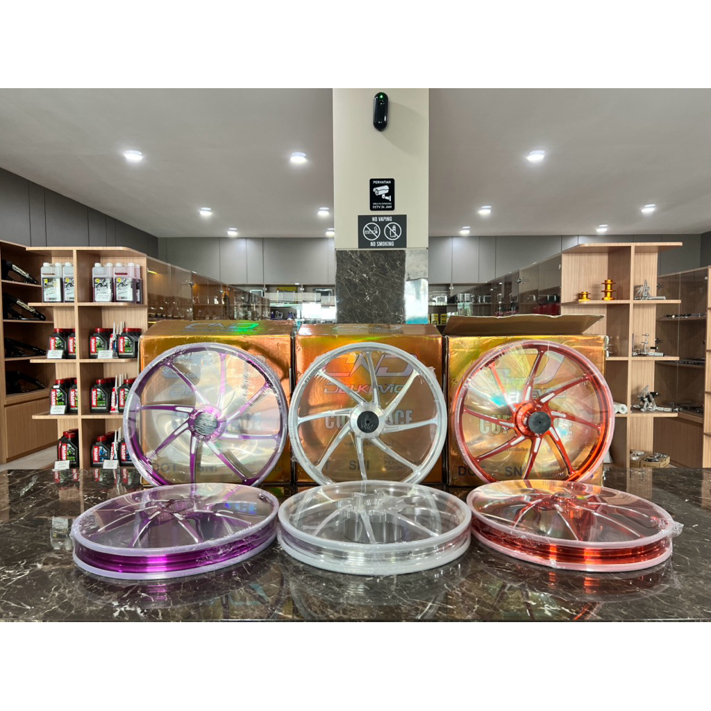 VELG DELKEVIC M8 BEAT SCOOPY VARIO 110 KARBU VARIO 110 SCOOPY RING 17 140 / 160 BEAT FI ESP VELG RAC