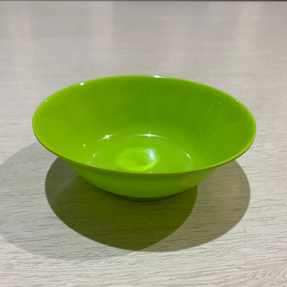 Singa Singi MelamineWare | Mangkuk Bulat Hijau Polos