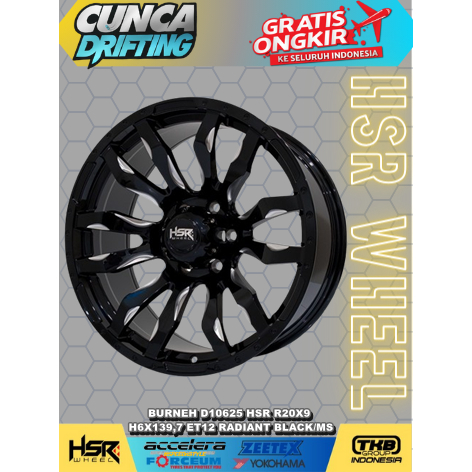 VELG RACING UNTUK PAJERO FORTUNER HILUX STRADA TRITON HSR BURNERH R20 VELG MOBIL EVEREST RING 20