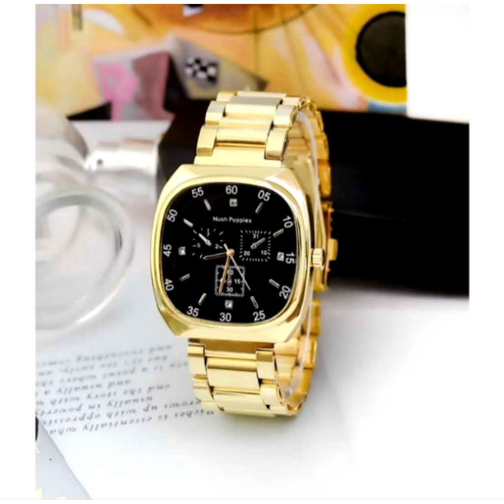 Star+ WBS Jam Tangan Pria Wanita Sport ChronoKorea Fashion Quartz Rantai Stainless Steel Alloy Analo