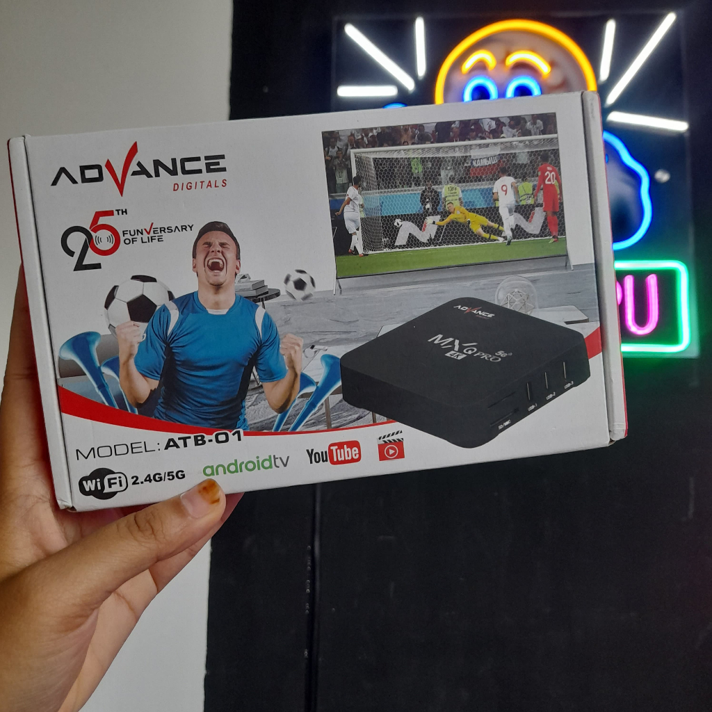 TV BOX ADVANCE Advance Android TV BOX ATB-01 Digital Online TV BOX 5G 2G+16G 4K Internet Smart TV