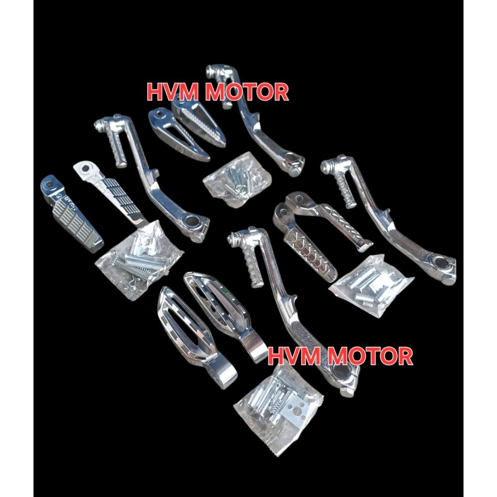 Paket Selahan+Step Injakan Crome Motor Beat Vario 110 125 150 Vario Old Beat Fi Beat Karbu