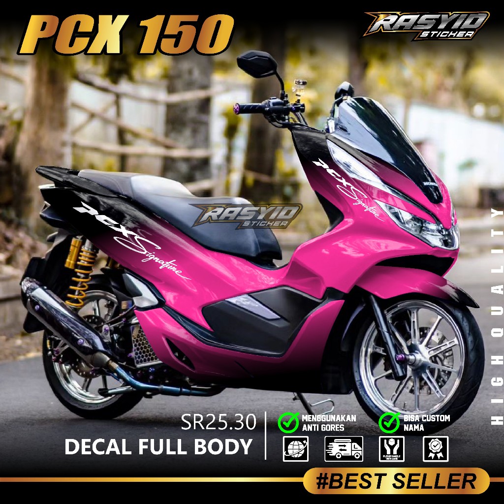 COD Sticker Decal Full Body Honda PCX 150 Tahun 2017 2018 2019 2020 Sticker Full Body PCX 150 Signat