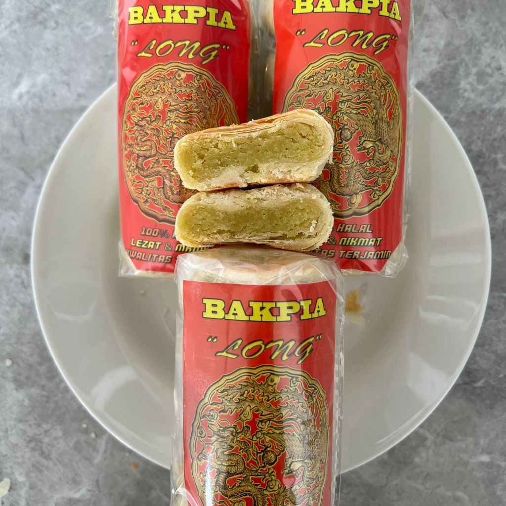 

Bakpia LONG | Kue Pia Kacang Hijau Kupas | Bakpia Tausa Hitam HALAL 100% Original
