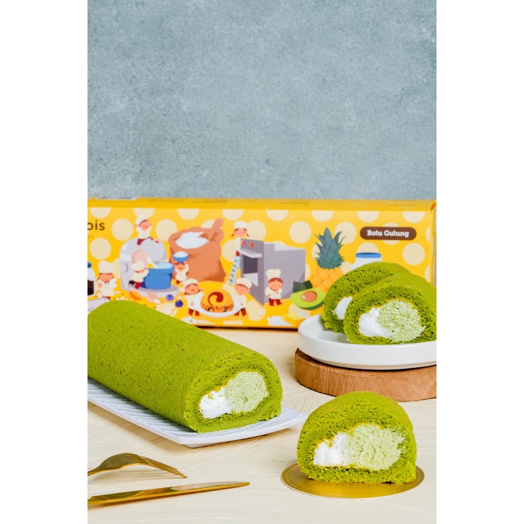 

Bolu Gulung Matcha Latte