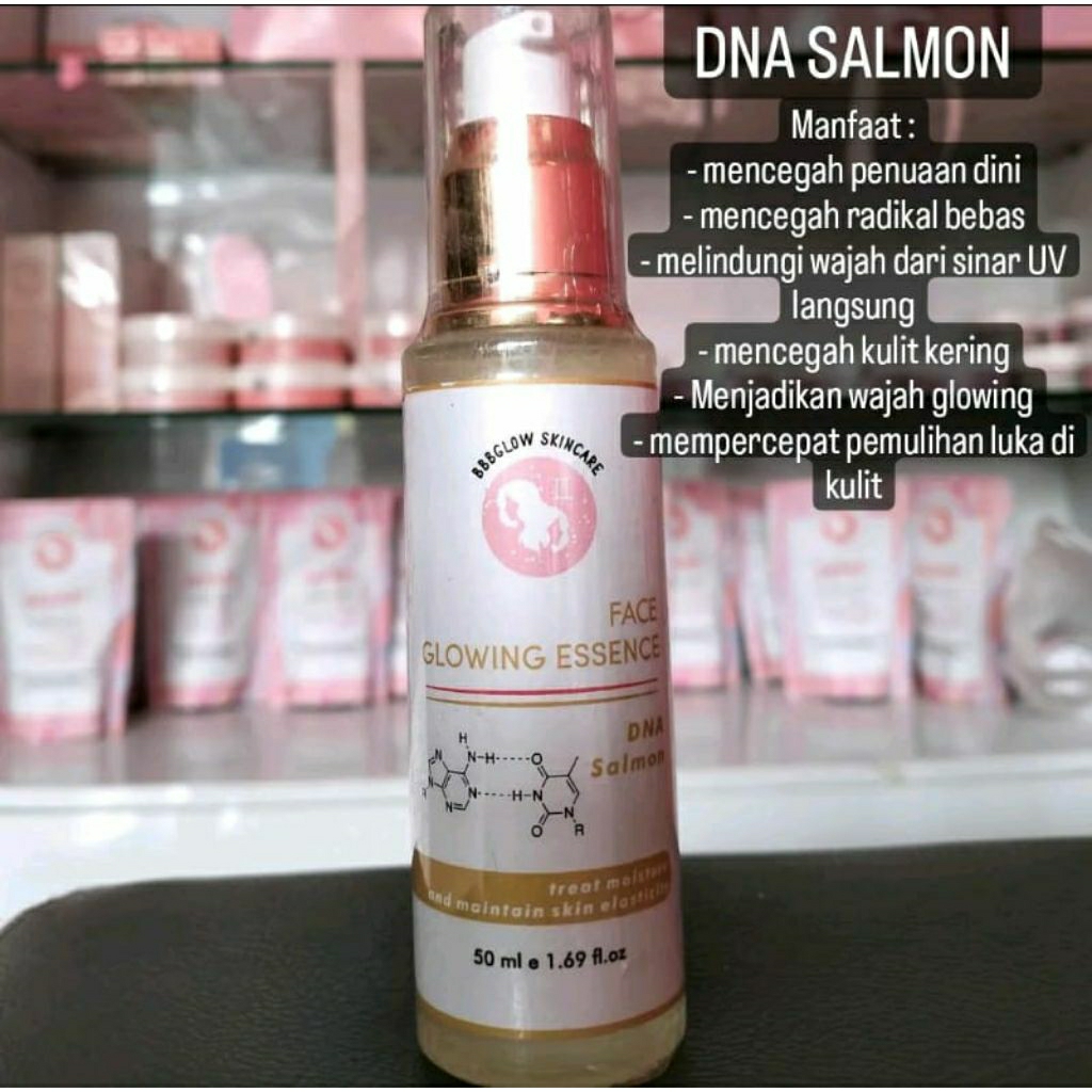 Serum Face Glowing Essence DNA Salmon BBB Glow Skincare BPOM, Atasi masalah kulit Wajah Menjadi Glow