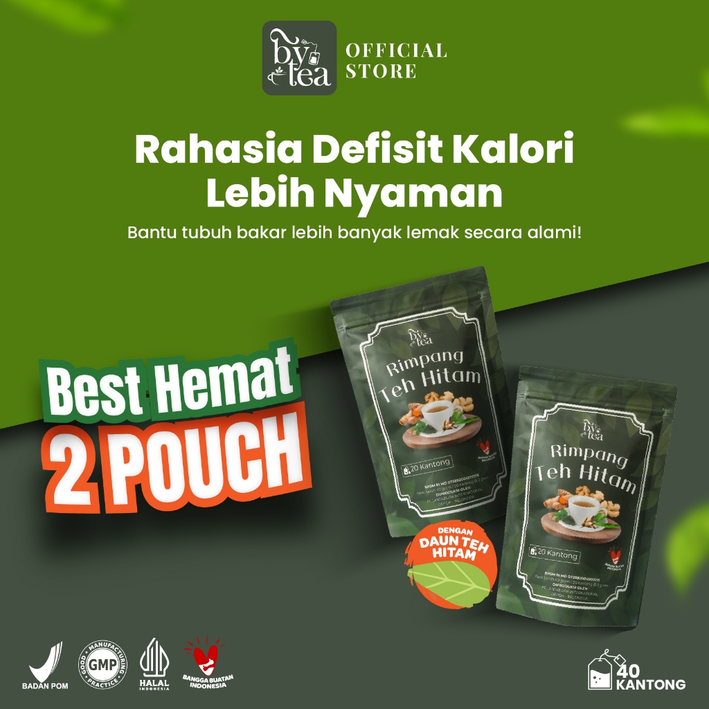 

Bytea - Rimpang Teh Hitam Isi 20 Pouch BPOM Pelangsing Alami Detox Racun Dalam Tubuh