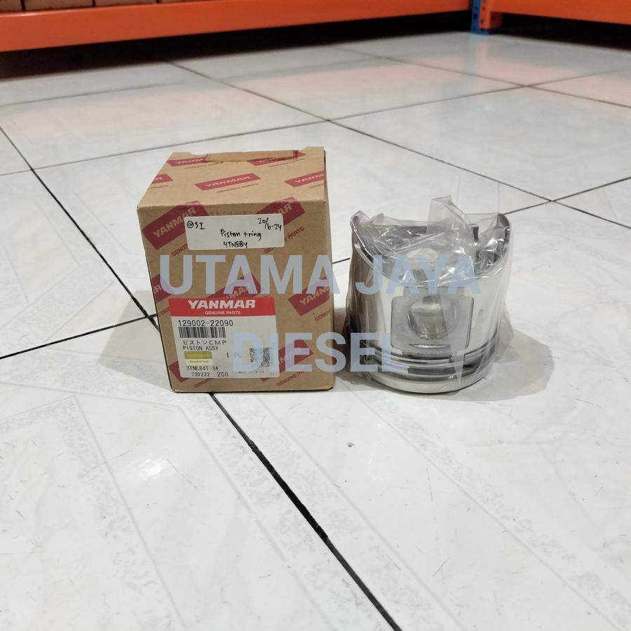 Piston Assy / Piston + Ring Yanmar 3TNE84 4TNE84 129002-22090 Genuine Asli