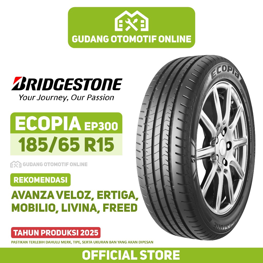 Ban Bridgestone Ecopia EP300 185/65 R15 Ban Mobil Avanza Veloz Ertiga Mobilio Livina Freed