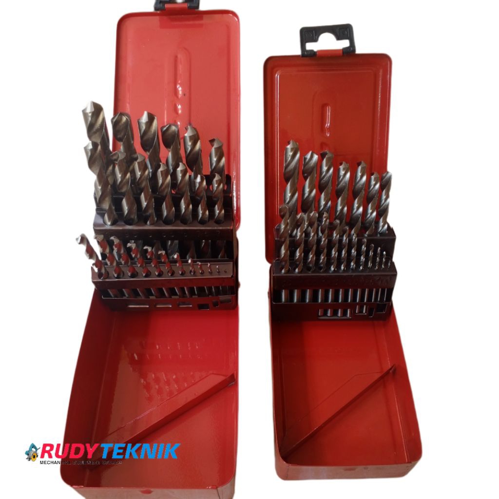 Kugel Set Mata Bor Besi HSS 25 pcs Drill Bit HSS Set 25 Pcs