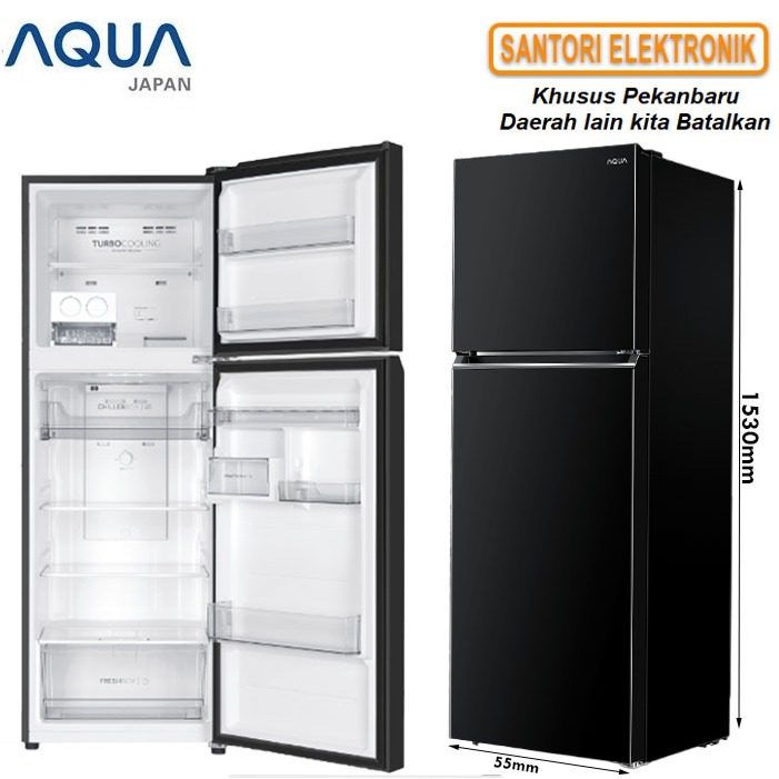 KULKAS 2 PINTU INVERTER AQUA AQR-DTM285RAP PEKANBARU