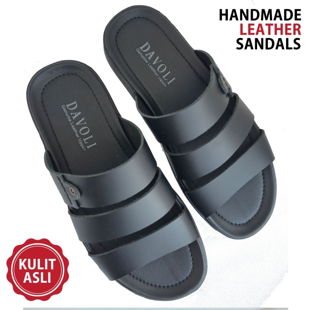 DAVOLI Sandal Kulit 2003 Black