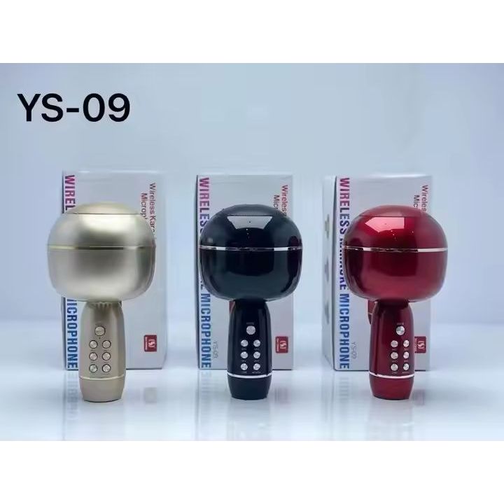 [ Smart ]  Mic Bluetooth Karaoke YS-09 / Mic tanpa kabel / mic blutooth