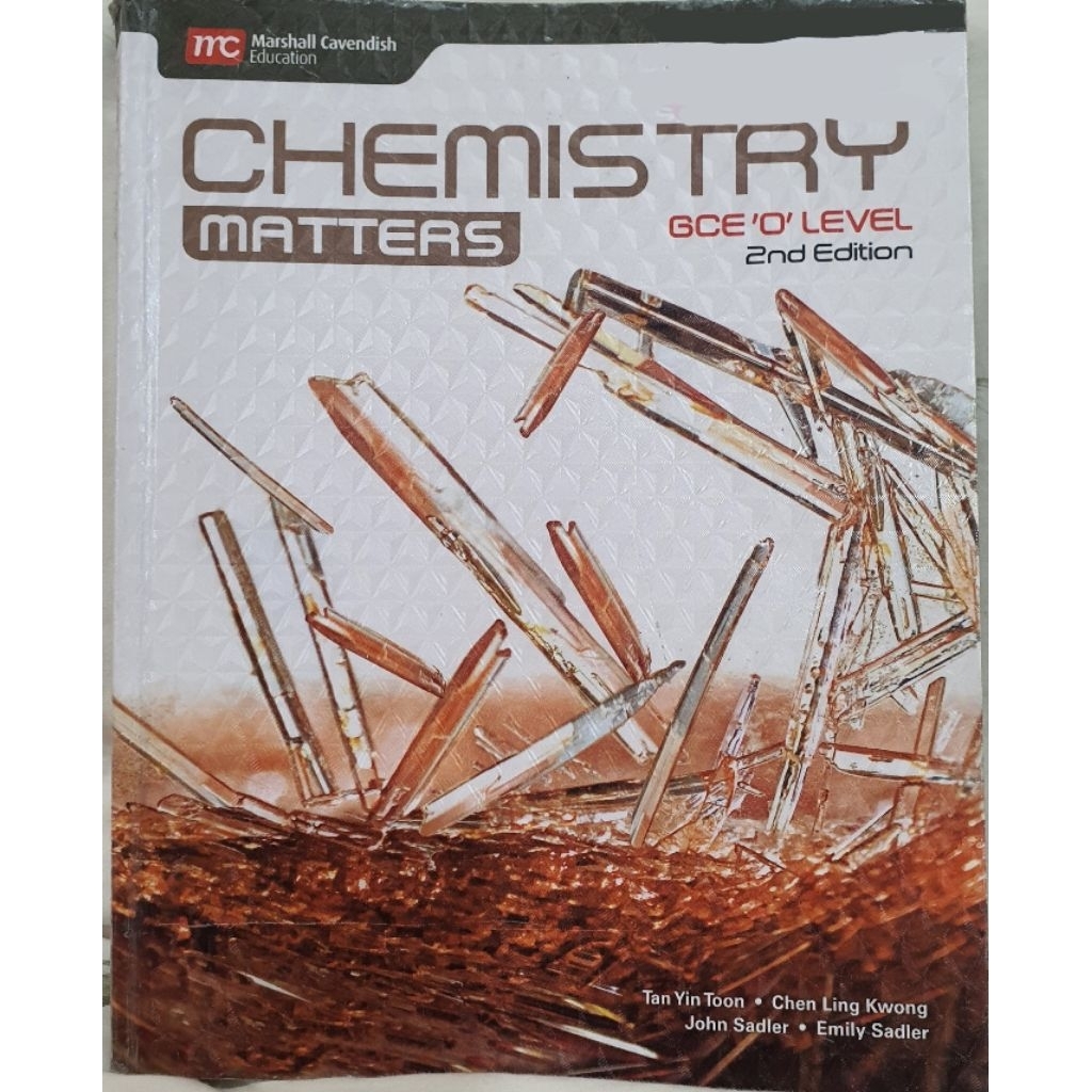Chemistry Matters text book GCE O level Marshall Cavendish