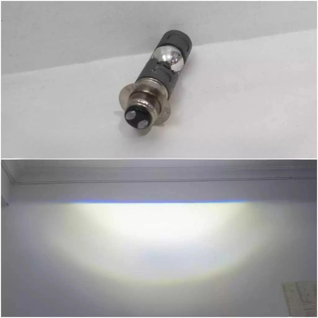 Lampu Utama LED H6 AOZORA  Modelan Cahaya Biled Flat Cut