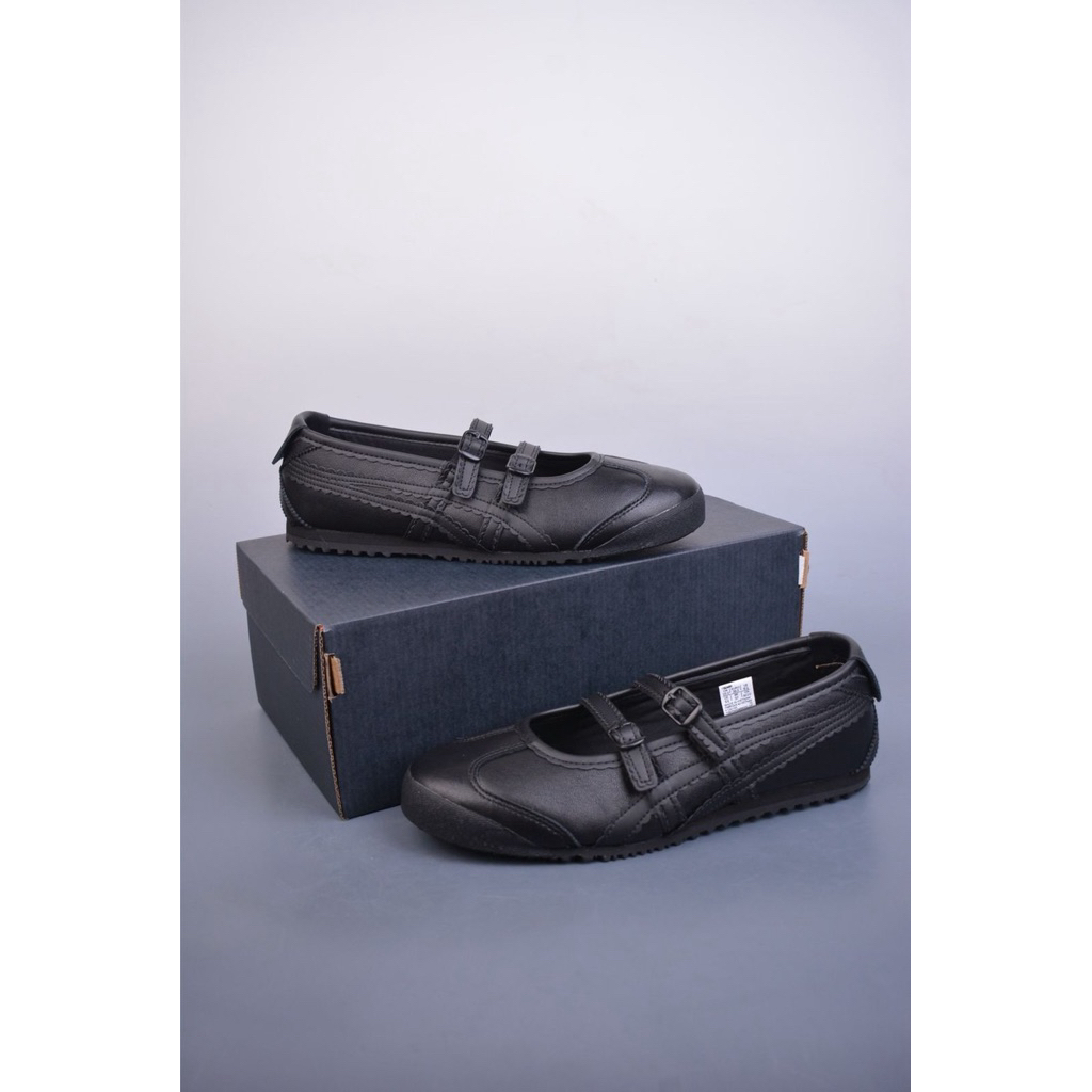 ONITSUKA TIGER BALLERINA MEXICO 66 tgrs FULL BLACK LEATHER