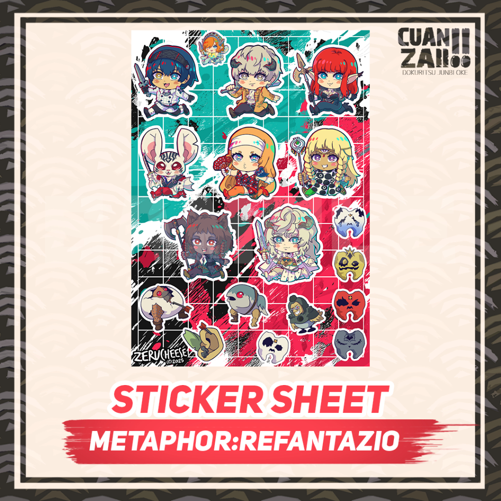 

Sticker Kisscut A5 A6 - METAPHOR REFANTAZIO