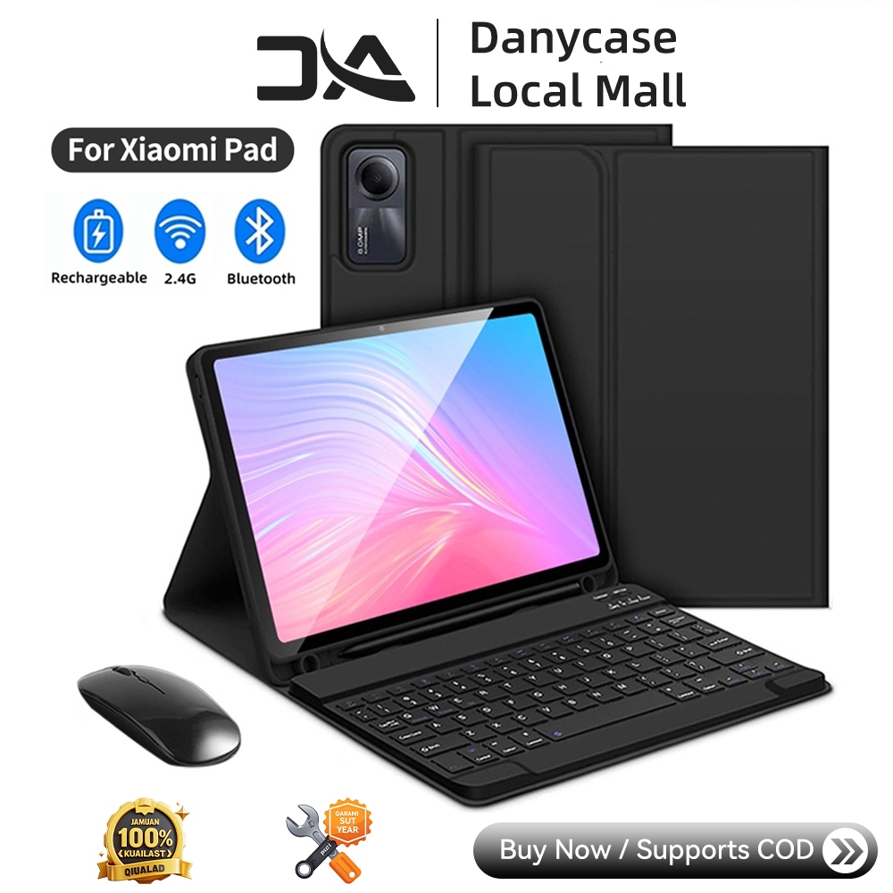 DANYCASE Keyboard Case for Xiaomi Pad 6 keyboard xiaomi pad 6 xiaomi pad 5 Tablet Cover Magnetic Blu