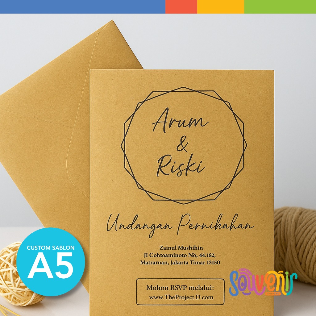 

Custom Sablon Amplop A5 Amplop Vintage Kraft 150 gr Free Design | Uk. 16x22 cm