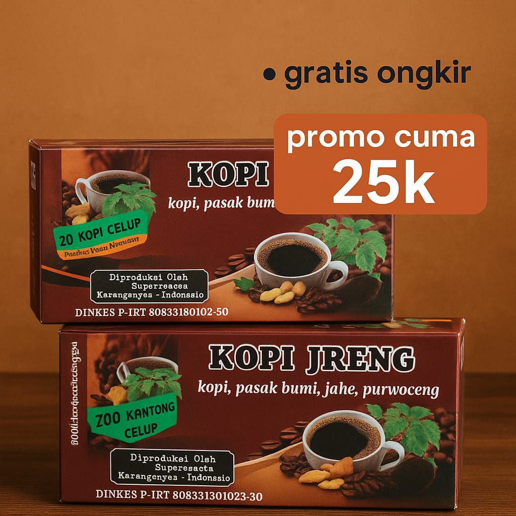 

kopi jreng kopi herbal stamina pria isi 20pcs kopi celup