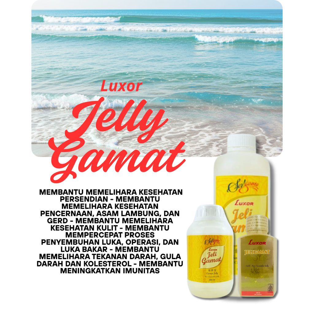 Jelly Gamat Luxor 1000ml  550ml 350ml Gold Original 100%