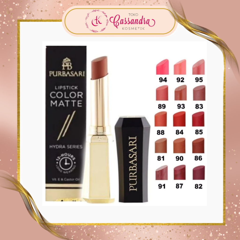 PURBASARI LIPSTICK COLOR MATTE / PURBASARI COLOR MATTE LIPSTICK