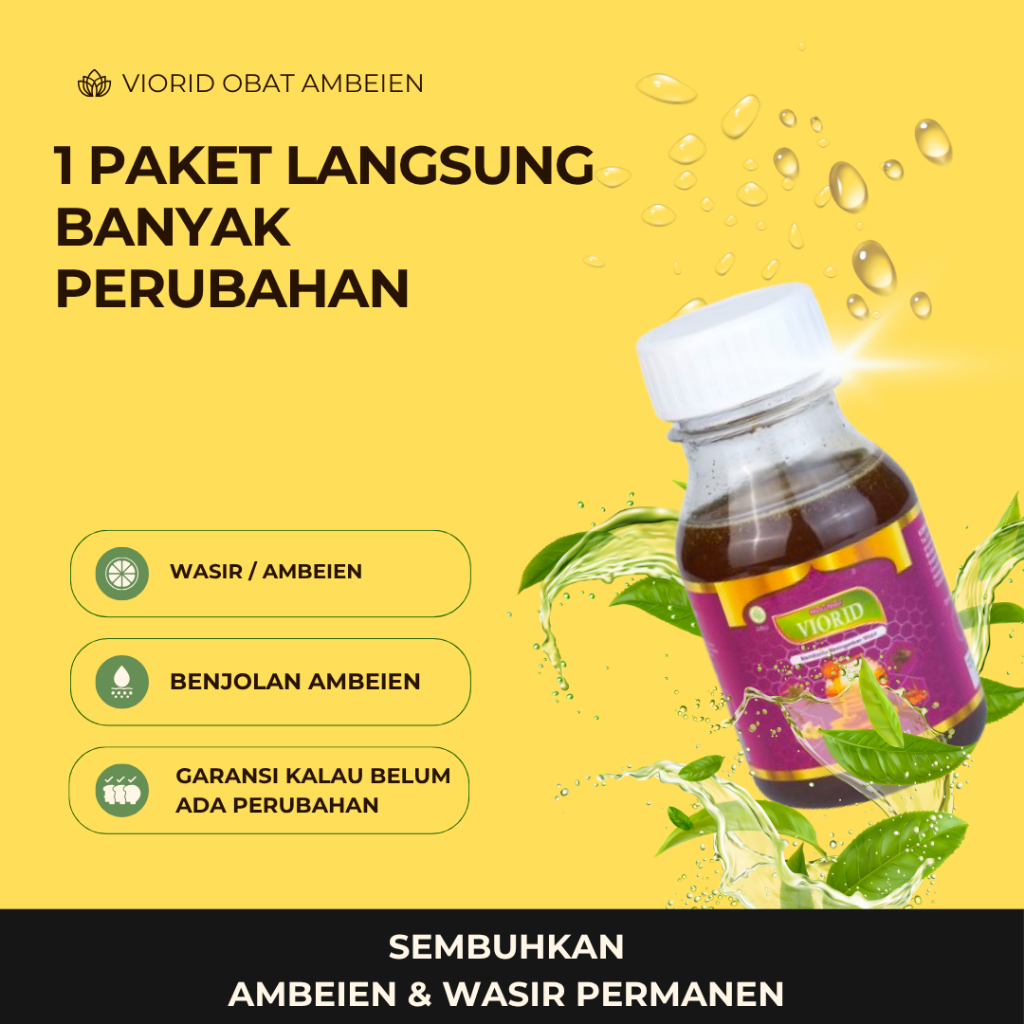 Dijamin Original Viorid Obat Ambeien Wasir Paling Ampuh Herbal Ambeyen Luar Dalam Stadium 1 2 3 4 Ce