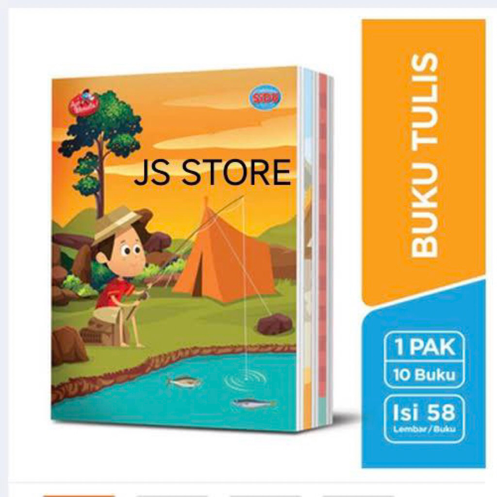 

Buku Tulis 58 lembar Sinar Dunia SIDU Per Pak isi 10