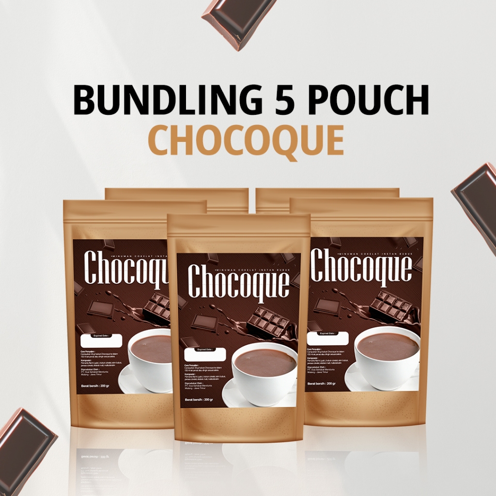

Chocoque Minuman Bubuk Coklat 5 Pouch