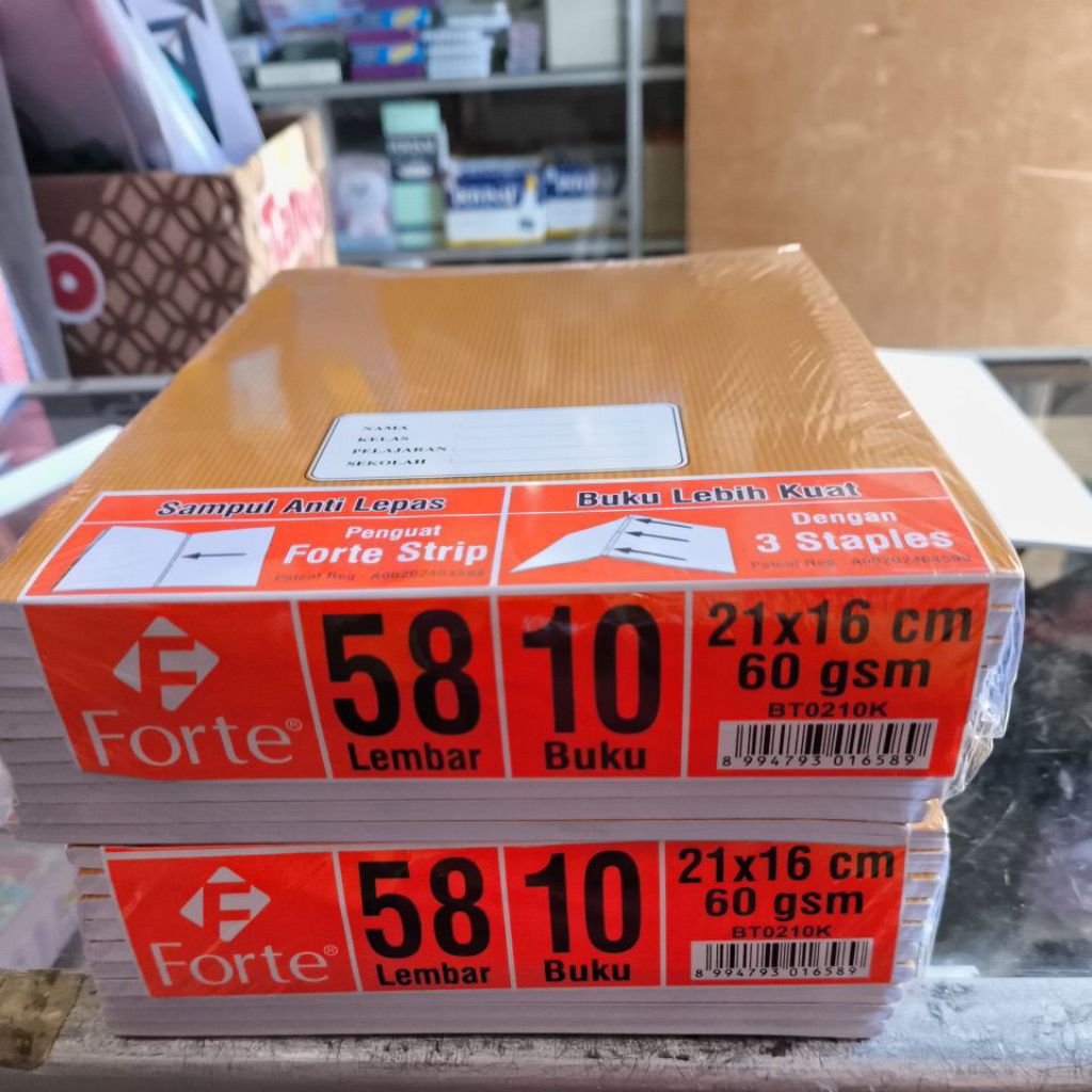 

Buku tulis Forte kwarto isi 58 lembar