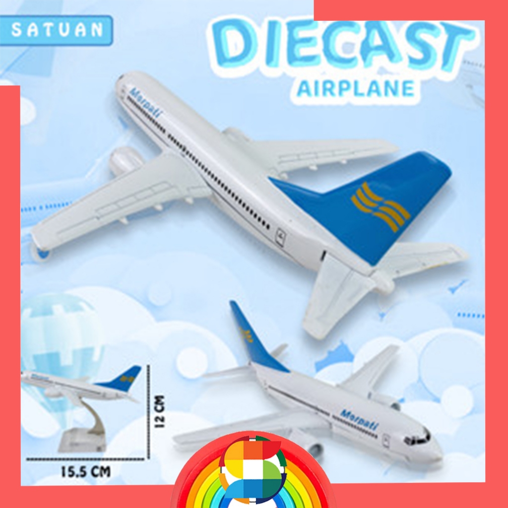 Mainan Pesawat Die Cast/ Miniatur Pesawat Merpati/ Mainan Miniatur Die Cast Pesawat Terbang Merpati