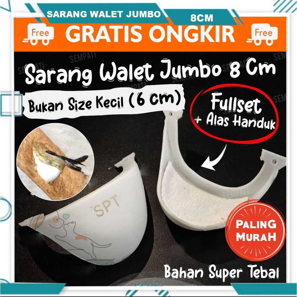 Sarang Walet Imitasi Fake Nest Sarang Burung Walet Mangkok Sarang Plastik Pancingan Telur Bertelur B