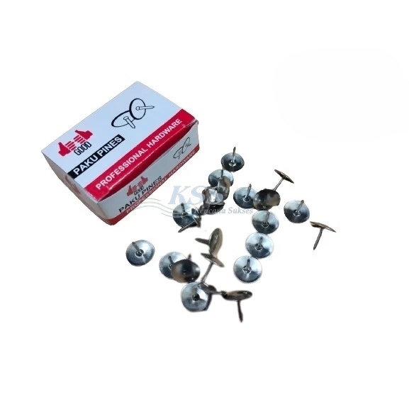 

KEN Sukses - PAKU PAYUNG / PINES (THUMB TACK) 1 PAK ISI10 BOX KECIL