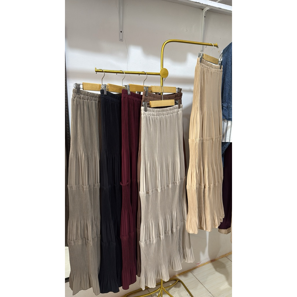 ROK PANJANG TINGKAT LIDI WANITA